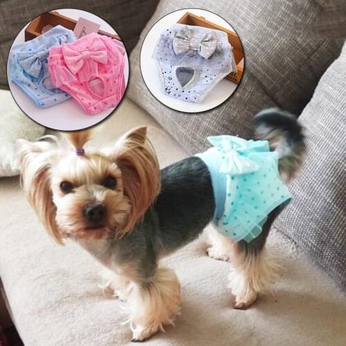 Pet Dog Diaper Sanitary Physiological Pants Washable Female Dog Shorts Panties Menstruation Underwear Pet Briefs For Female Dogs