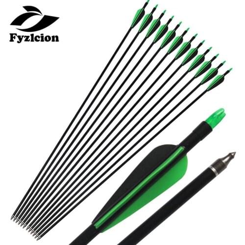 Hunting 30Inch Archery Crossbow Fiberglass Arrow Band Replaceable Arrow Bolts Spine500 For Compound Bow
