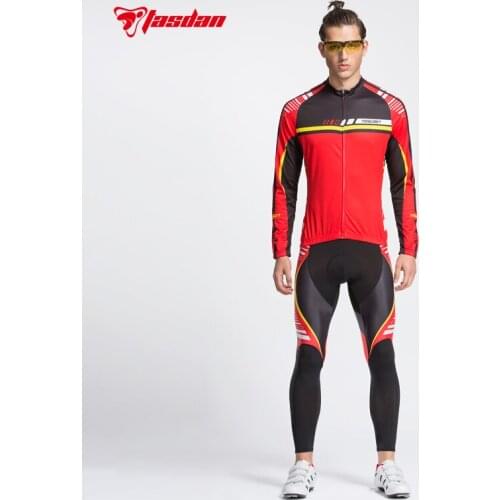 Tasdan New Cycling Wear Cycling Clothes Mens Cycling Jersey Sets Winter Long Sleeve Sets Mountain Bike Sportswear