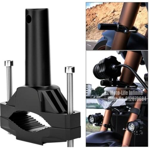 Universal Mount Bracket For Motorcycle Bumper Modified Headlight Stand Spotlight Extension Pole Frame Support Extension Bracket