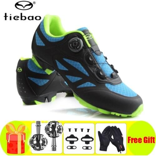 Tiebao Sapatilha Ciclismo Mtb Cycling Shoes Men Women SPD Cleats Pedals Mountain Bike Self-locking Athletic Riding Sneakers