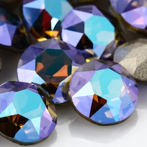 XiChuan New High Quality Round Pointback Gem Flower Sew On Rhinestone Round Glass Crystal Bead For DIY Clothing Jewelry Making