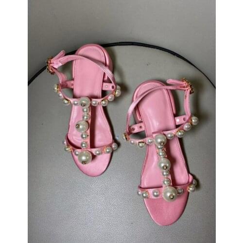 2020 glitter women high heels party shoes cute gladiator sandals pearl sandals crystal wedding shoes ladies pink shoes