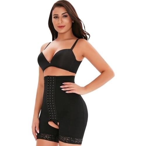 High-waist Three-breasted Fajas Reducoras Ins Super Body Shaping Hips Pants Sexy Control Panties Firm Thin Broadcloth 202071013