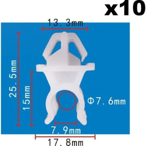 10x For Honda Hood support rod buckle / Nylon Retainer Clip Brand New