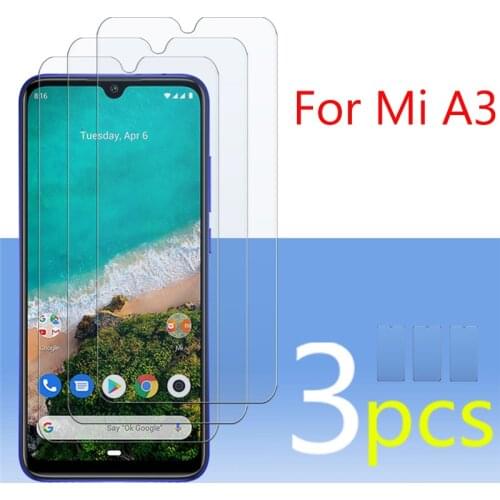 3Pcs On For Xiaomi mi a3 a 3 Glass Mia3 3a Protective Film xiaomia3 mi3a Screen Protector xiomi xioami Sheet Tempered Glas 9H