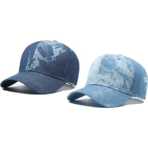 Fashion Seasons Solid Color Tie-dye Baseball Cap Korean Unisex Outdoor Travel Sports Sunhat Couple Adjustable Casual Cotton Cap