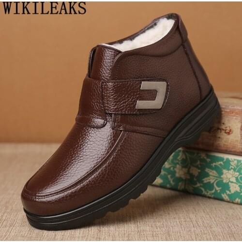 Genuine Leather Boots Men Snow Boots Men Winter Shoes Ankle Boots Men Bota Motociclista Botas Chelsea Hombre Erkek Ayakkabi 2020