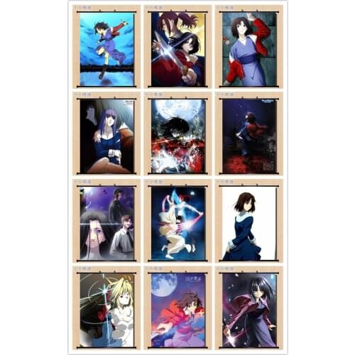 Coscase Anime Decorative Pictures Kara no Kyoukai The Garden of Sinners Ryougi Shiki Aozaki Touko Home Decor Wall Scroll Poster