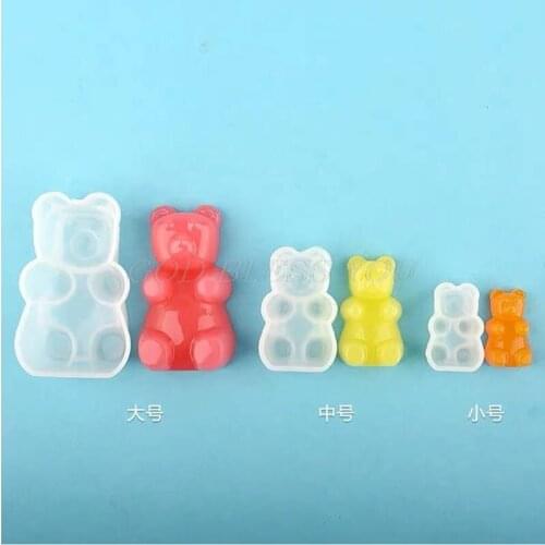 DIY Gummy Bear Candy Silicone Mold For Resin Cake Chocolate Fondant Epoxy Resin Molds Pendant Jewelry Tools Drop Shipping