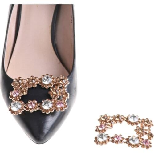 For Women Girl Bridal Shoes Buckle 1PCS Fashion Rhinestone Shoes Buckle Elegant Shoe Clips For Shoe Decorations