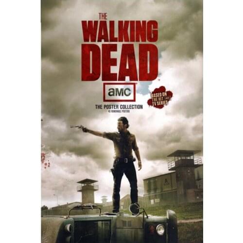 The Walking Dead Blood Hand Printed Canvas Poster 50X75 CM Room Wall Poster