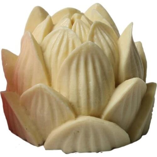 Cake Decorating Tools Lotus Perspective Fondant Cake Mold Handmade Chocolate Decorated Dessert Pastry Bakeware Candle Molds