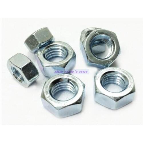 Metric Thread M2 M2.5 M3 M4 M5 M6 M8 M10 M12 M14 M16 M18 M20 M22 M24 Zinc Plated Steel Hexagon Nut Screw Nut Brand New