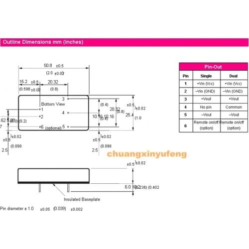 TRACO POWER MODULE TEN12-2411 DC-DC Power module