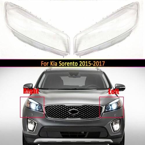 Car Headlight Cover Lens Glass Shell Front Headlamp Transparent Lampshade Auto Light Lamp Caps For Kia Sorento 2015 2016 2017
