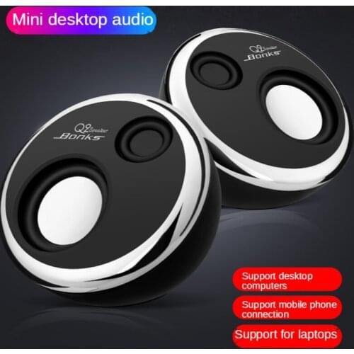 Notebook Small Audio Desktop Computer USB Mini Speaker Office Multimedia Mobile Phone Portable Cable Loud Volume