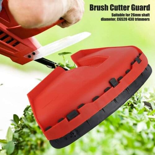 New Brush Cutter Guard Grass Trimmer Shield Plastic Block Durable Garden Tools Weeder Machine Cover Red For 26 28mm Dia. Shaft