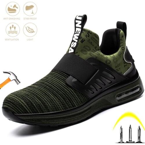 New Fashion Mens Safety Shoes Work Boots Steel Toe Indestructible Anti-puncture Anti-smash Comfor Protection Insulation Sneaker