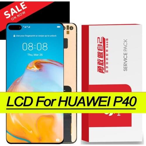 Original 6.1'' AMOLED Display for Huawei P40 LCD Touch Screen Digitizer Assembly for Huawei P40 Display Screen Repair Parts