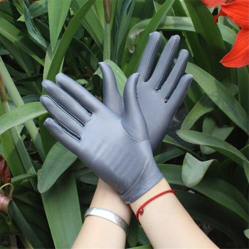 1 Pairs Super-elastic Spandex Gloves Women Full Finger Driving/Garden/Cleaning Short Gloves Slip-resistant Unisex Guante