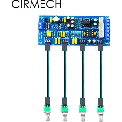 CIRMECH Tone board NE5532 OP-AMP HIFI Preamplifier Bass Treble Balance Volume Tone EQ Control Board DIY Amplifier Assembly KIT