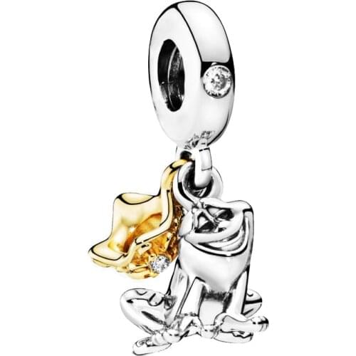 Frog Smile S925 Silver Charm Pendant European Bead FOR Original Charm Silver Bracelet Trinket Jewelry Lady Women Girl Gift