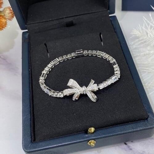 S925 silver Wedding bracelet high-quality AAAAA zircon bracelet minimalist design fashion prom womens luxury Hot brand bracelet