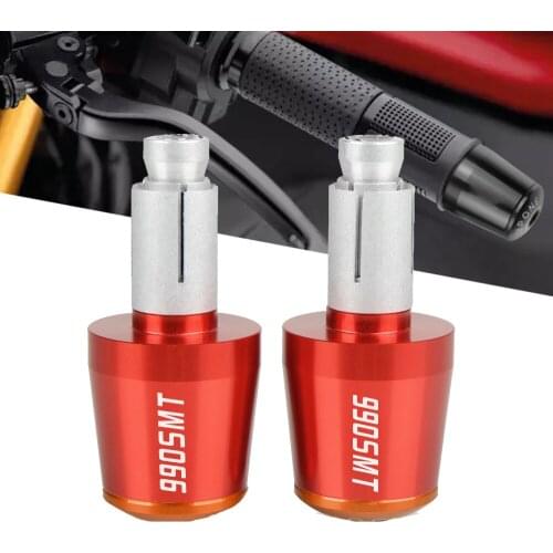 Motorcycle Handlebar Gear Balanced Plug Slider Handle Bar End Grips Cap For 990 SMT 990SMT 990-SMT 2009 2010 2011 2012 2013