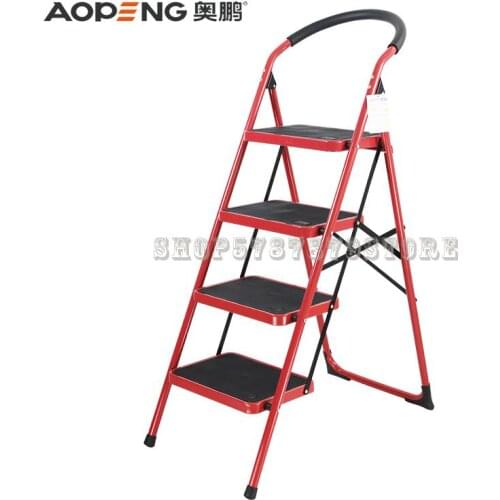 Two Three Four Five Step Folding Herringbone Ladder Household Ladder Indoor Ladder Stool Dual Purpose Small St