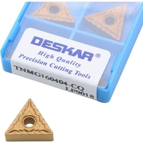 TNMG160404 CQ LF9018 TNMG1608 Tungsten Steel Carbide Turning Inserts Original DESKAR Hard Alloy Lathe Cutter Tool for Steel P