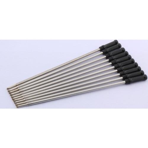 High Quality 10pc Black Reistent Refill Stytle Metal 1.0 MM Ballpoint Pen Refills