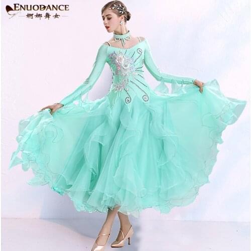 2021 high-grade Women modern dance dress ballroom dance clothes standard ball dancing performance costumes waltz Customized