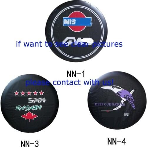 16 inch PVC waterproof Auto Car Spare Tire Covers NIS AN Car Trim Accessories Tyre Protector