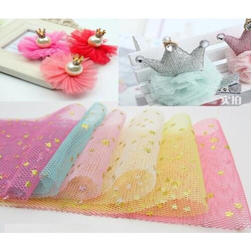 5.5cm*25M 50D Tulle Roll Knit Sewing Mesh Fabric DIY for Garment Accessories gift packaging Decoration