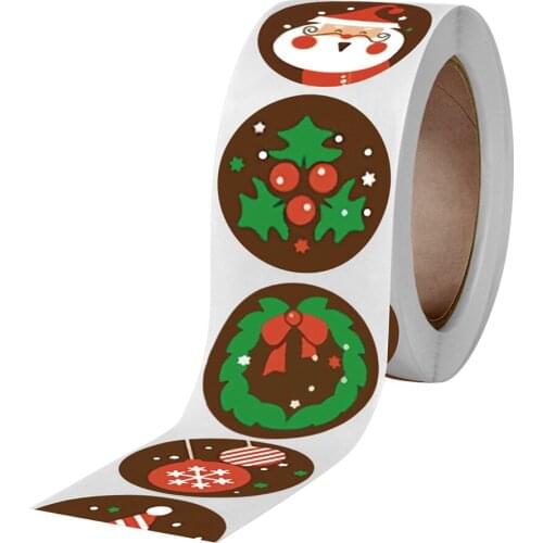 500pcs Sealing Stickers Christmas Design Scrapbooking Stickers Party Gift Decorations Labels