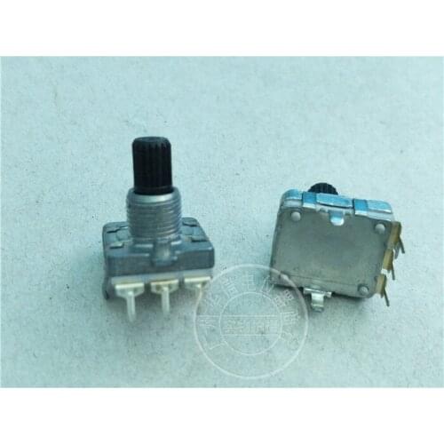 8pcs EC16 encoder with stepping 24 points shank length 15MM knurled shaft