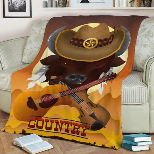 Acoustic Lands Flannel Throw Blanket 3D Printed Keep Warm Sofa Child Blanket Home Decor Textiles Dream Family Gift