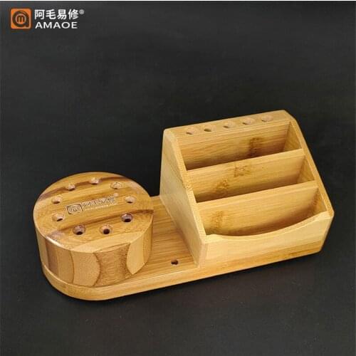 AMAOE M62 Storage Box Rotating Screw Holder Tweezers Screwdriver Knife Steel mesh Mobile Phone Maintenance Tools Storage Rack