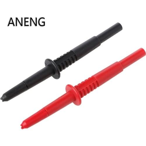 ANENG 2 Pcs Copper Rod Multimeter Testing Probe 4mm Socket Type Probe Banana Connector