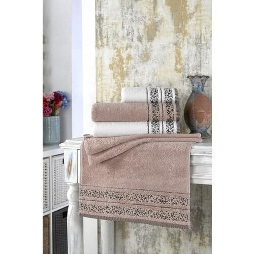 Bemucci Textile Bamboo 50x90 + 70x140 4'lü Towel Set-Kilyos