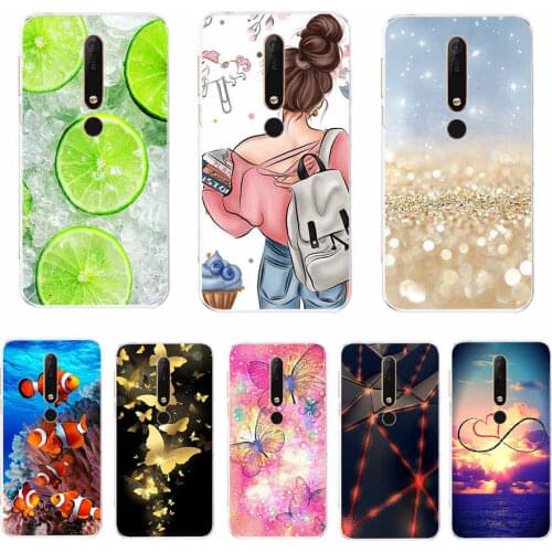 For Nokia 6.1 Case Soft Bumper Silicone Case For Nokia 6.1 Cover TA-1043 TA-1045 TA-1054 TA-1050 TA-1068 Phone Case