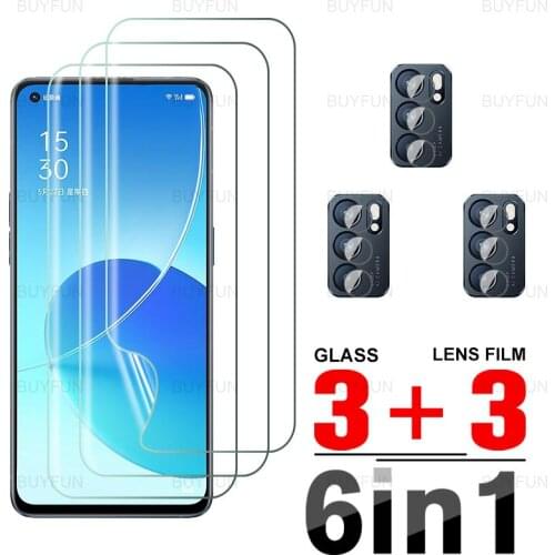 For Oppo Reno6 5G Front Hydrogel Film 6in1 Protective Film for oppo reno 6 appo reno6 z reno6 pro 5g camera screen protector