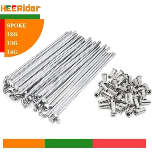 Customized Custom Made Spoke Radius Knitting Needle Stainless Steel 12G 13G 14G Black Sliver Bicycle Electric Bike Copper Nipple