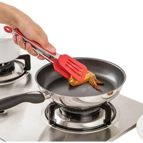 LIYIMENG Stainless Steel Non-Stick Kitchen Tongs Barbecue Clip Steak Bread Food Clip Kitchen Home Baking Gadget