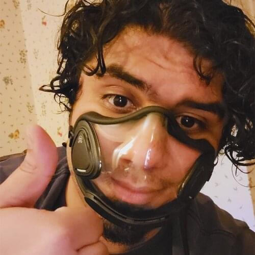 Face Mask Anti-Droplet-Splash Transparent Mouth Cover Face Shield Splatter Screen Protective Mask Kitchen Tools