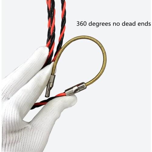 5-50M Wire Guide Electrician Threading Device Dia 6.5mm Cable Puller Conduit Ducting Rodder Steel Rope Flat Head Spring Tools