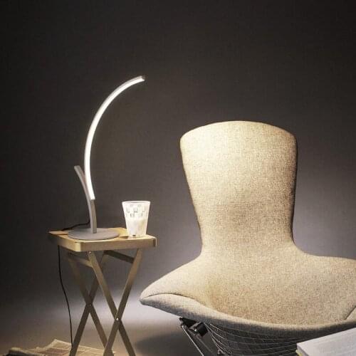 Nordic fishing living room table lamp simple modern creative personality bedroom lamp net red eye study bedside lamp