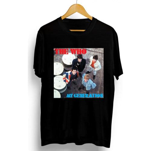 60S The Who Big Four Rock Band Music New Cotton Men T-Shirt Cover Avatar Graphics Tops Simple Boyfriend Clothes Big Size XS-3XL