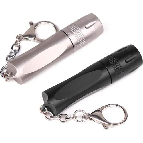 New LED small flashlight handheld mini portable flashlight with key chain strong light T6 flashlight